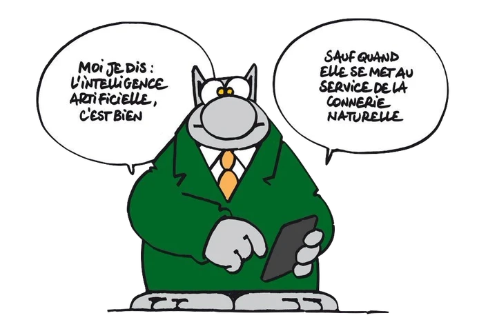 L'intelligence artificielle selon le Chat de Philippe GELUCK