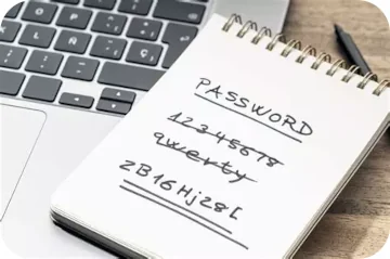 Clavier et mot de passe apparent